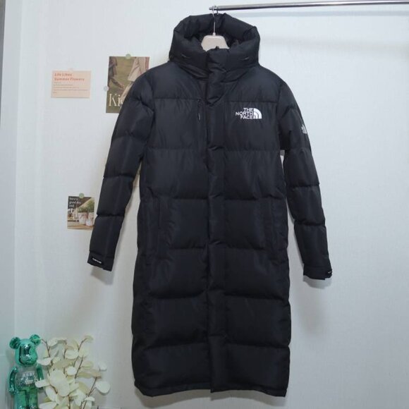 The North Face Jackets & Blazers - The North Face Logo Embroidered Long Hooded Down Jacket